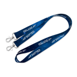 Lanyard con doble gancho para sublimación custom made hecho en Europa color blanco