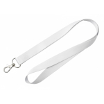 Lanyard de RPET a todo color custom made hecho en Europa color blanco
