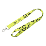 Lanyard de RPET a todo color custom made hecho en Europa color blanco