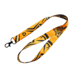 Lanyard de RPET a todo color custom made hecho en Europa color blanco