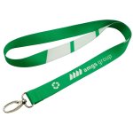 Lanyard de RPET a todo color custom made hecho en Europa color blanco