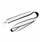 Lanyard de doble capa a todo color custom made hecho en Europa color negro