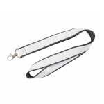 Lanyard de doble capa a todo color custom made hecho en Europa color gris