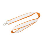 Lanyard de doble capa a todo color custom made hecho en Europa color naranja