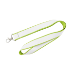 Lanyard de doble capa a todo color custom made hecho en Europa color verde lima