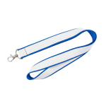 Lanyard de doble capa a todo color custom made hecho en Europa color azul cian