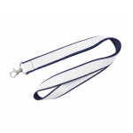Lanyard de doble capa a todo color custom made hecho en Europa color azul petróleo