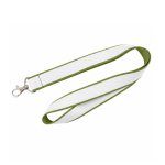 Lanyard de doble capa a todo color custom made hecho en Europa color verde oliva