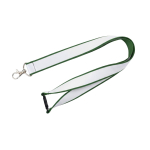 Lanyard de doble capa custom made con cierre de seguridad hecho en EU color verde
