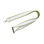 Lanyard de doble capa custom made con cierre de seguridad hecho en EU color verde oliva