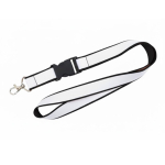 Lanyard de doble capa a todo color custom made hecho en Europa color negro