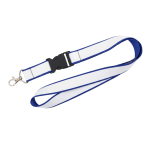 Lanyard de doble capa a todo color custom made hecho en Europa color azul