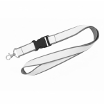 Lanyard de doble capa a todo color custom made hecho en Europa color gris