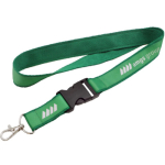 Lanyard de doble capa a todo color custom made hecho en Europa color verde