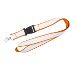 Lanyard de doble capa a todo color custom made hecho en Europa color naranja