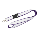 Lanyard de doble capa a todo color custom made hecho en Europa color violeta