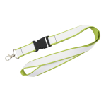 Lanyard de doble capa a todo color custom made hecho en Europa color verde lima