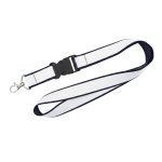 Lanyard de doble capa a todo color custom made hecho en Europa color azul oscuro
