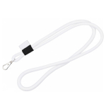 Lanyard tubular impreso a todo color custom made hecho en Europa color blanco