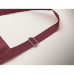 Delantal largo ajustable de polialgodón 240 g/m² color burdeos vista fotografía tercera vista