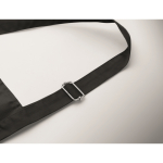 Delantal largo ajustable de polialgodón 240 g/m² color negro vista fotografía tercera vista