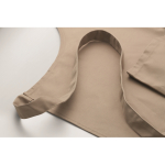 Delantal largo ajustable de polialgodón 240 g/m² color arena vista fotografía segunda vista