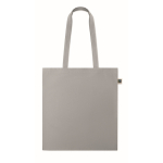 Bolsa de algodón Fairtrade con asas largas en varios colores 180g/m2 color gris