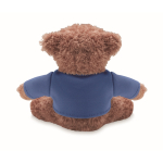 Osito de peluche con camiseta de colores personalizable color azul tercera vista
