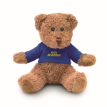 Osito de peluche con camiseta de colores personalizable color azul vista principal