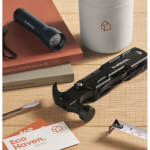 Martillo multiherramienta 14 en 1 acero inox y aluminio color negro vista bodegón principal