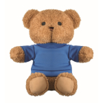 Osito de peluche con camiseta para personalizar color azul segunda vista