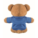 Osito de peluche con camiseta para personalizar color azul tercera vista