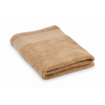 Toalla de baño de 100% algodón rizo 380 g/m² 70x140 cm color camel