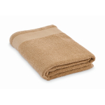 Toalla de baño de 100% algodón rizo 380 g/m² 100x150 cm color camel