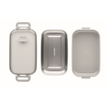 Fiambrera de plástico con interior acero inoxidable reciclado 750ml color gris quinta vista