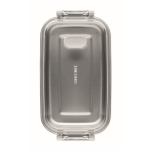 Fiambrera de plástico con interior acero inoxidable reciclado 750ml color gris sexta vista