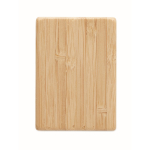 Set de salero y pimentero de bambú con unión magnética color madera octava vista