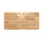 Set de salero y pimentero de bambú con unión magnética color madera novena vista