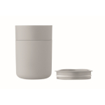Vaso de plástico y silicona con tapa corredera 330ml color gris tercera vista