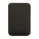 Tarjetero magnético de poli piel con especio para 3 tarjetas color negro quinta vista