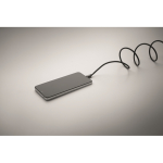 Cable magnético trenzado de RPET tipo-C de 60 W, 1M color negro vista fotografía quinta vista