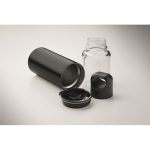 Botella 2 en 1 de acero inoxidable con vaso doble pared 610ml color negro vista fotografía sexta vista