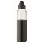 Botella 2 en 1 de acero inoxidable con vaso doble pared 610ml color negro novena vista