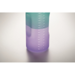 Botella de RPET antifugas con pajita y tapa abatible 2L color turquesa vista fotografía cuarta vista