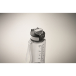 Botella de RPET antigoteo con pajita y tapa abatible 700 ml color transparente vista fotografía tercera vista