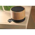 Altavoz inalámbrico con carcasa de bambú y ABS 3W color madera segunda vista bodegón