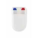 Barra de pintura corporal de distintas banderas en estuche color azul real