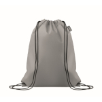 Bolsa mochila de cuerdas de RPET non woven 80 g/m² color gris