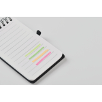 Set de 4 rotuladores fluorescentes en caja kraft personalizable color beige vista fotografía quinta vista