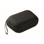 Botiquín de primeros auxilios en estuche rígido de plástico color negro